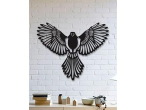 bird chipboard decor decoration vitinanka 3d print model - Mito3D