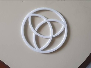 Dreieinigkeit Knoten Zubehör keltisches Design keltisch Kunst Mystiker Triquetra 3d print model - Mito3D