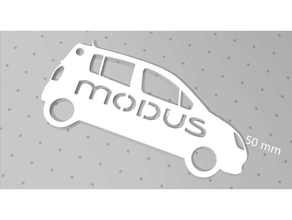 renault modus keychain 3d print model - Mito3D