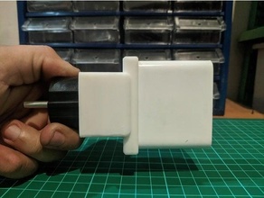 xiaomi 65w charger china eu adapter holder 3d print model - Mito3D