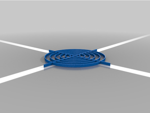 étalonnage lit nivellement bullseye cercle 3d print model - Mito3D
