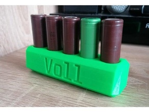 vape Batterystand voll leer akku yular pil Kulp destek ayakta durmak sigara zigarette 3d print model - Mito3D