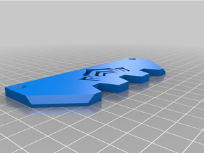 caliburn canale loto targhetta warframe 3d print model - Mito3D