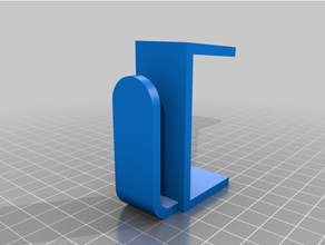 customized parametric table hook 3d print model - Mito3D