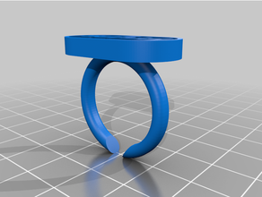 angepasst Text Ring 3d print model - Mito3D