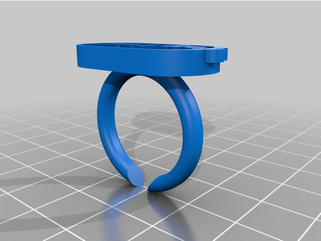 customized text ring taylor 3D print model - Mito3D