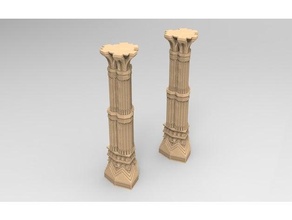 grand nain pilier moria Erebor 28 mm 35 nains Seigneur anneaux piliers terrain jeu guerre wargaming paysage 3d print model - Mito3D