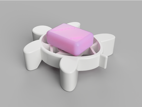 tortuga baño jabón soporte Tortuga 3d print model - Mito3D