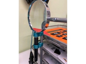 magnifying glass holder ikea pen holder 3d print model - Mito3D