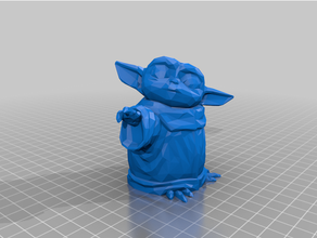 Baby Yoda poly Babyyoda Mandalorianer Weg 3d print model - Mito3D