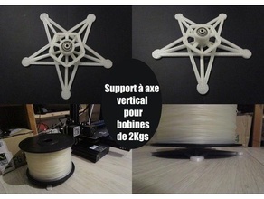suporte bobine filamento 175mm 2kgs 3d print model - Mito3D