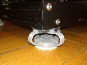 smorzamento piedi pad ammortizzatore vibrazione inumidimento 3d print model - Mito3D