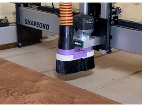 poeira bota cnc roteador Shapeoko xcarve 3d print model - Mito3D