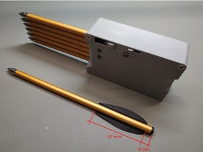 - ammo clip sliding legolini repeating mini bow archery bolts magazine loader 3d print model - Mito3D