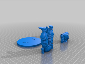 gohan por partes base facil 3d print model - Mito3D
