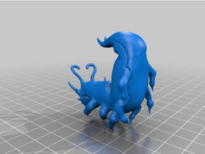 oruga asombroso criatura lindo disney joyería miniatur resina impresora basura zbrush 3d print model - Mito3D