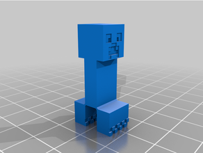 Minecraft hostile foule ensemble léche botte Gardien figures fantôme 3d print model - Mito3D