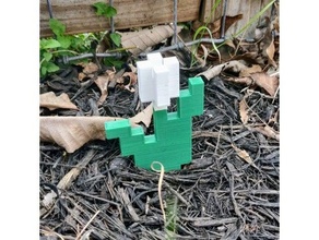 Minecraft laleler Paskalya çiçek Mabon ilkbahar lale 3d print model - Mito3D
