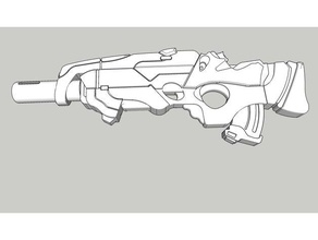 yu jing tüfek sonsuzluk oyun corvus belli 3d print model - Mito3D
