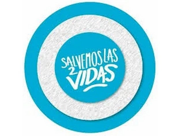 Salvemos las DOS vidas Stift Abtreibung 2 3d Modell frei aborto Argentinien Customizer gratis Schlüssel Kette libre Logo provida modelo 3D print model - Mito3D