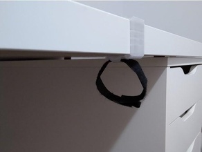 ikea linnmon alex cavo titolare supporto scrivania organizzatore energia fornitura 3d print model - Mito3D