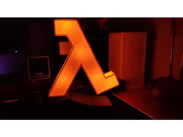 lambda life mpara lamp lampara 3D print model - Mito3D