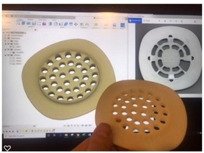 shower drain cover 3d print model - Mito3D