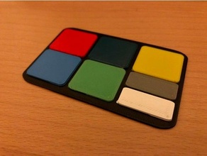 Filament Palette Kunst Karte Kreditkarte Anerkennung Demo leiten Picker 3d print model - Mito3D