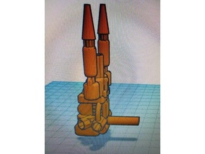 grimlock blaster più maniglia 3d print model - Mito3D