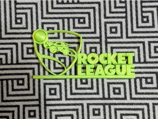 rocket league logo stand clean design easy octane print remix 3D print model - Mito3D