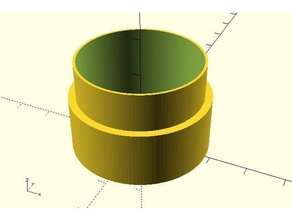 conexão anel trem chifre 32mm PVC tubo auto anexo chifres alto fabricante ruído barulho criador barulhento 3d print model - Mito3D