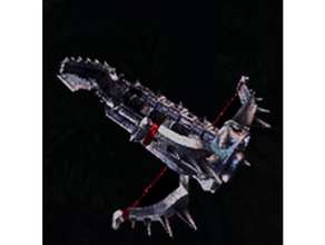 mhw heavy bow gun - ruinous destruction dnd mini prop monster hunter 3d print model - Mito3D
