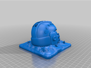 Uzay deniz fırça Kulp destek 3d print model - Mito3D