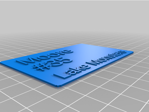 35 player card customized 3d print model - Mito3D