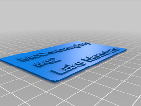 42 player card customized 3d print model - Mito3D