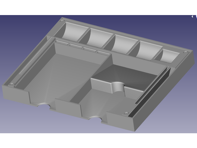 Gloomhaven Charakter Instrumententafel Bedenkenahrung Box heldenbereich Halter Unterstützung magnetisch magnetisiert Spieler Stand Lager zustandsmarker 3D print model - Mito3D