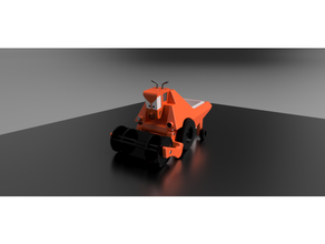 disney voitures ventilateur art franc v2 Pixar jouets remorquage jouet 3d print model - Mito3D