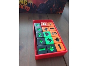 king tokyo dice tray games insert yatzee 3d print model - Mito3D