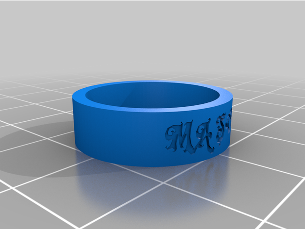 customized ring 3D print model - Mito3D
