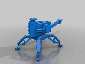 trabucco toastermech adeptus meccanico culto dunecrawler skitarii warhammer 40k 3d print model - Mito3D