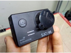 lente boné sjcam sj5000x elite 4k câmera ação açao cam sj4000 5000x 5000 3d print model - Mito3D
