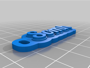 customized multiline tag keychain 3d print model - Mito3D