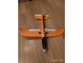 3 euro 30 rc plane hand launch throwing aircraft airplane glider planes 3d print model - Mito3D