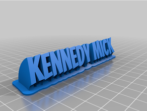 kennedy mick personalizzato 3d print model - Mito3D