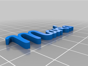 Nombre Maria angepasst 3d print model - Mito3D