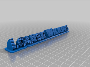 Louise Wilkins personalizzato 3d print model - Mito3D