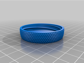 customized container knurled lid3 3d print model - Mito3D