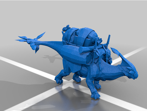 aptonoth mount dnd miniature hunter monster 3d print model - Mito3D