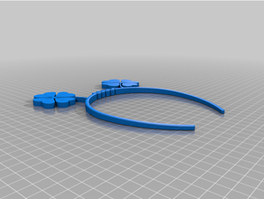 shamrock headband hairband 3d print model - Mito3D