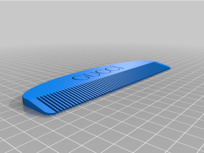 personalizzato pettine 3d print model - Mito3D